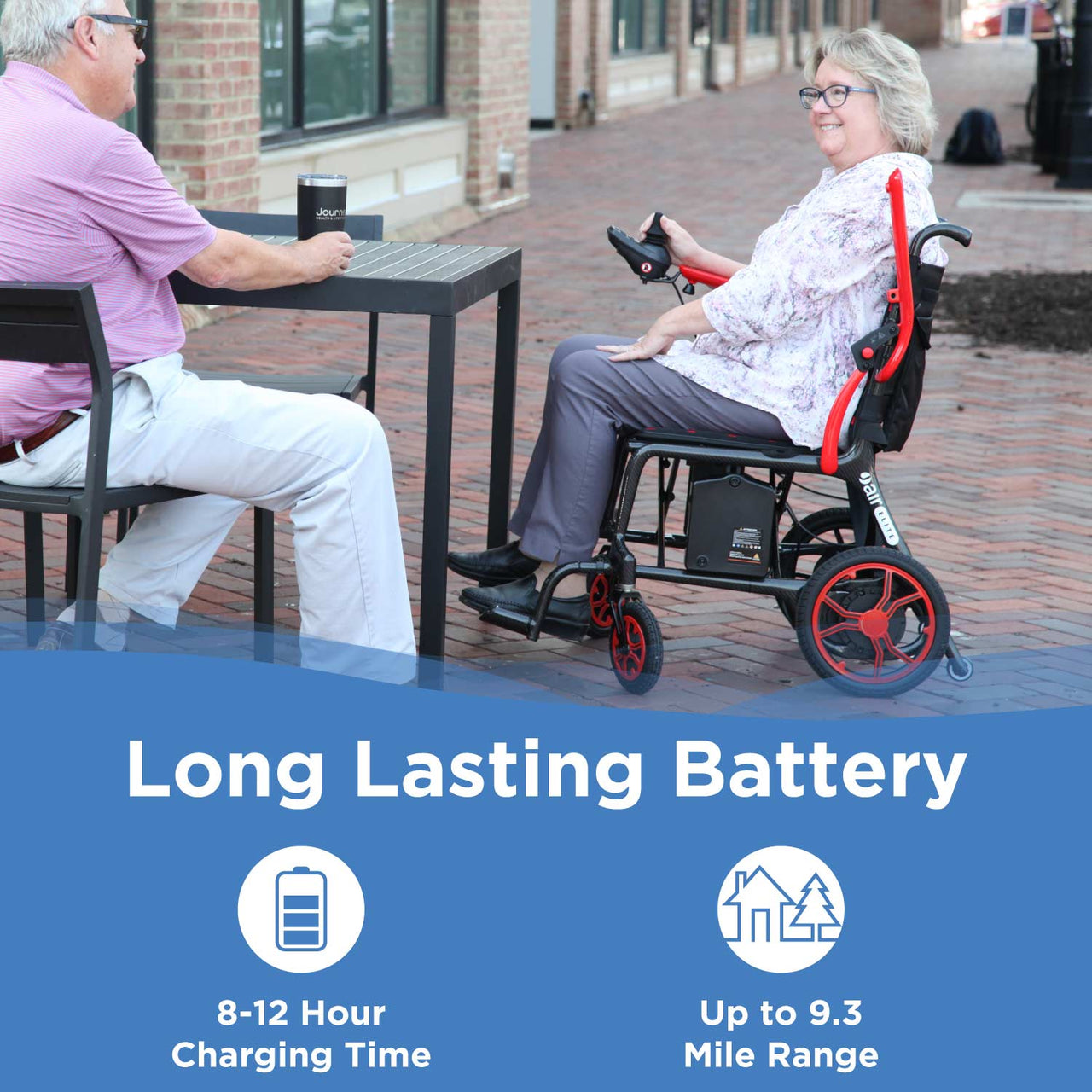 Journey Air Elite Lightweight Folding Power Chair