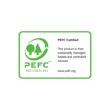 The Nightproof Briefs (Case of 60) feature a PEFC Certified green tree and checkmark logo, ensuring maximum absorbency and incontinence protection from sustainably managed forests. Learn more at www.pefc.org.