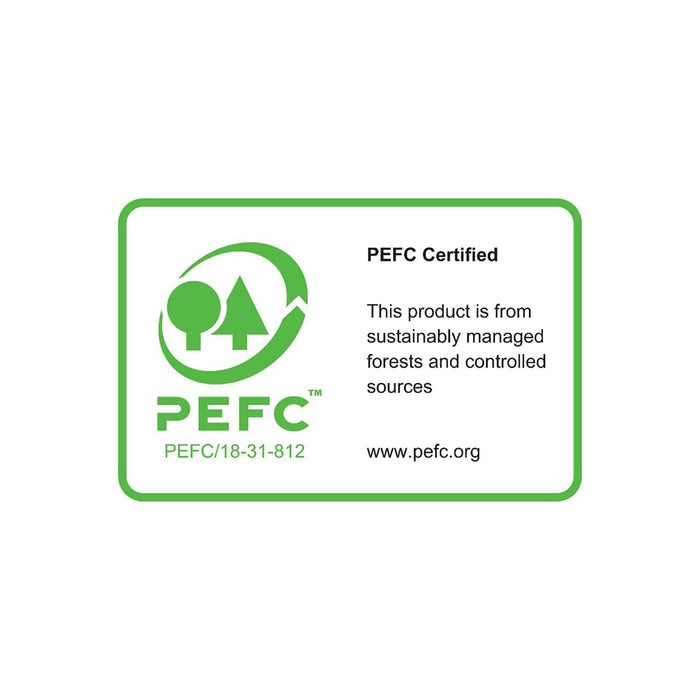 The Nightproof Briefs (Case of 60) feature a PEFC Certified green tree and checkmark logo, ensuring maximum absorbency and incontinence protection from sustainably managed forests. Learn more at www.pefc.org.