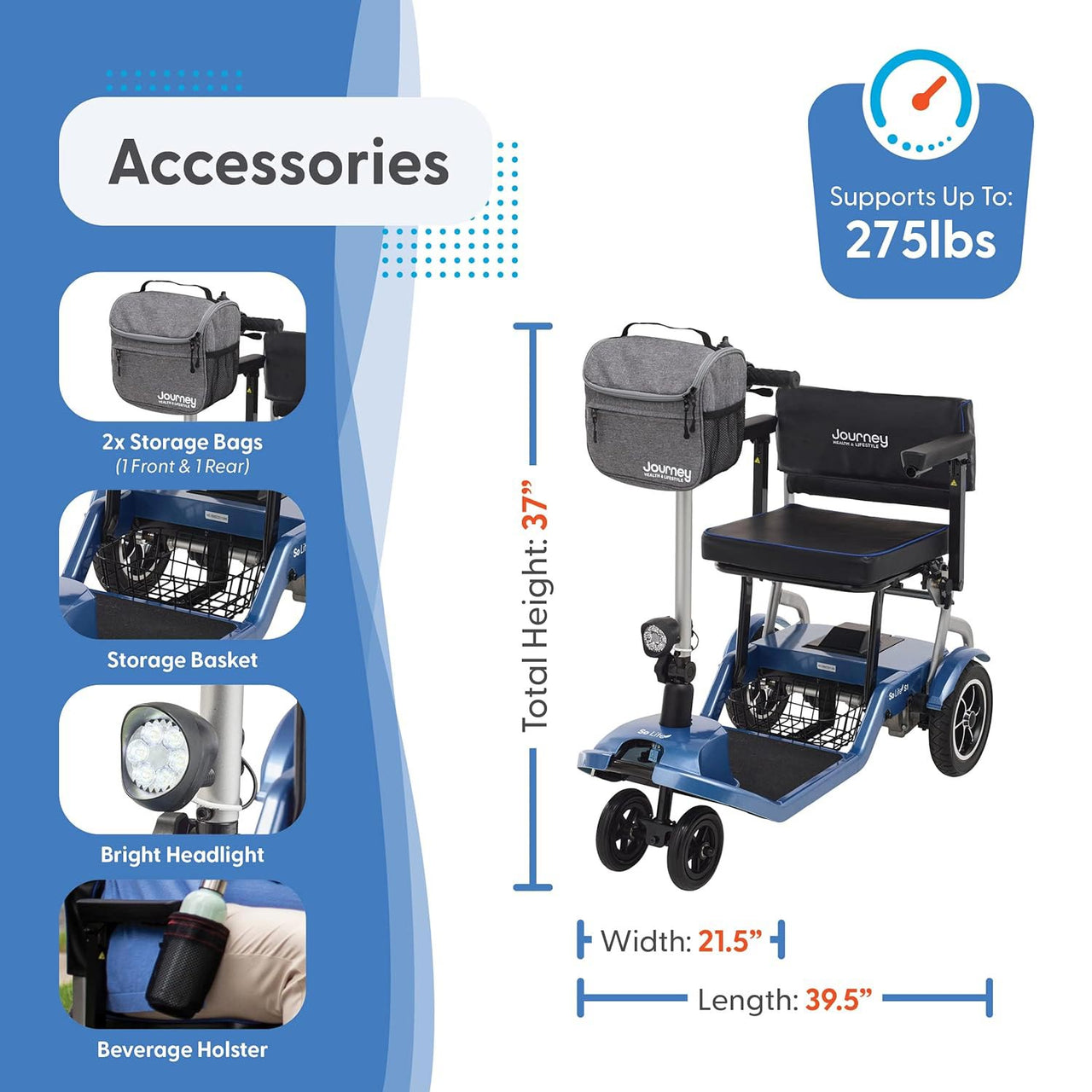 Journey So Lite® Folding Power Scooter