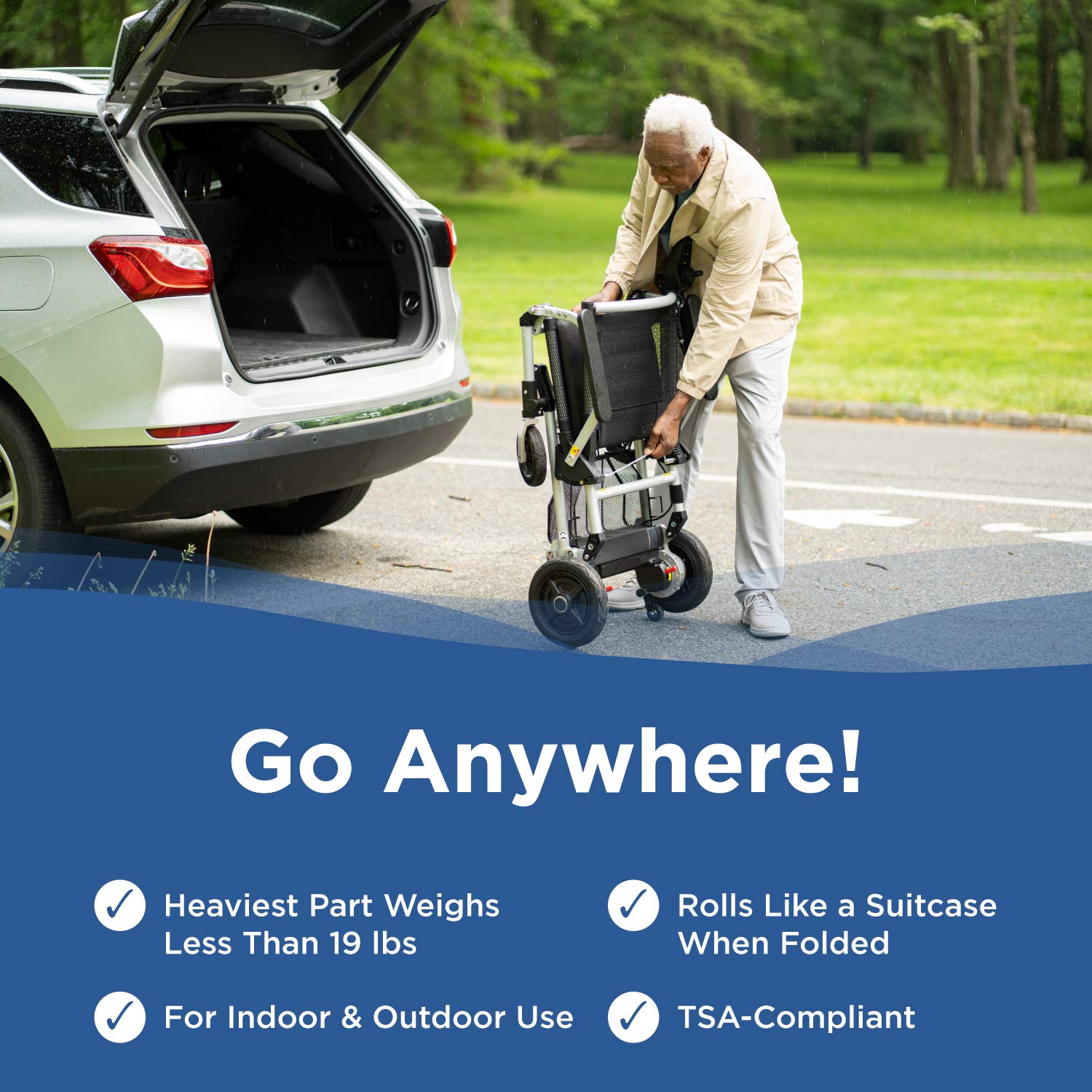 Journey Zoomer Folding Power Chair Left- or Right-handed Control
