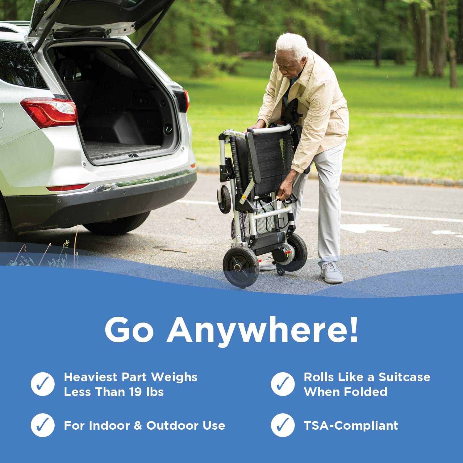 Journey Zoomer® Lightweight Folding Power Chair
