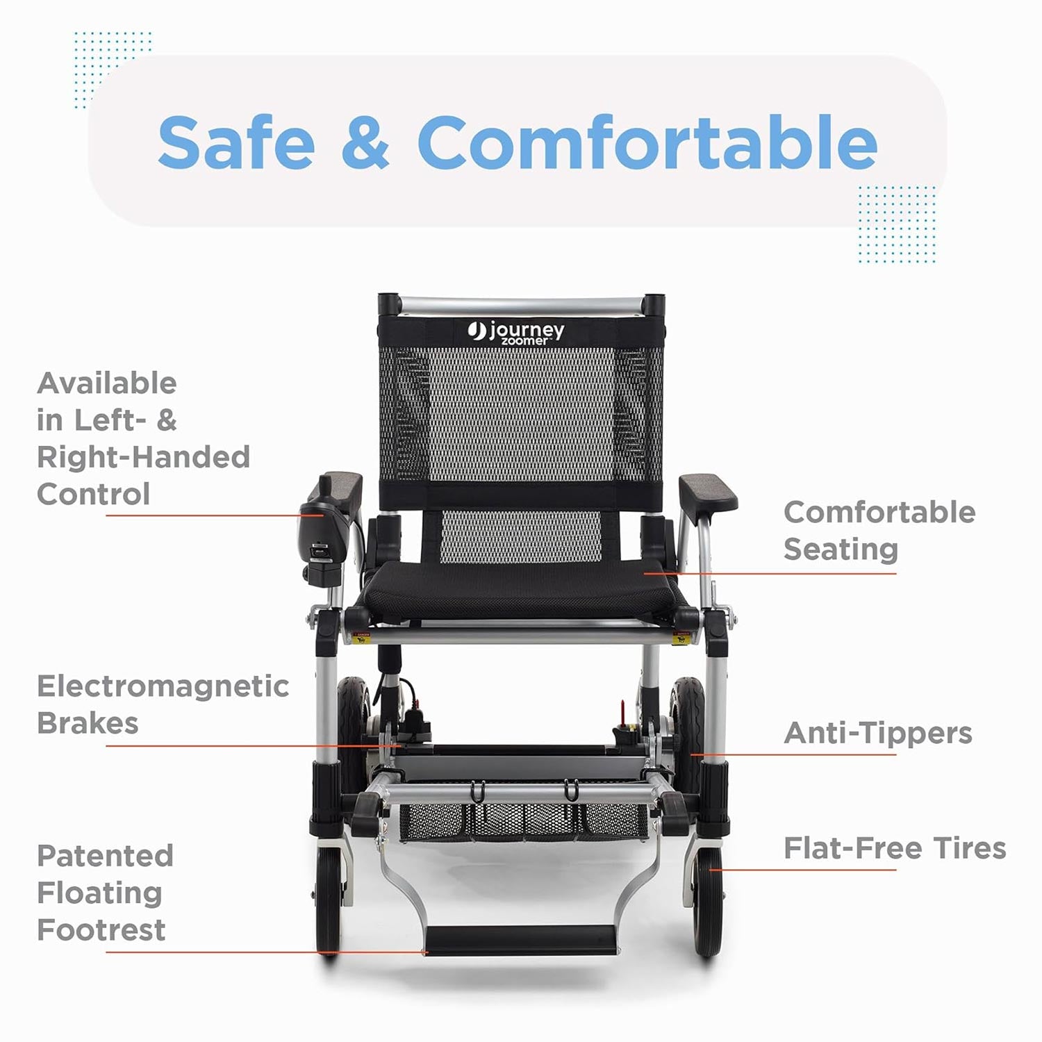 Journey Zoomer® Lightweight Folding Power Chair