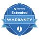 A blue badge with a ribbon displays “Product Extended Warranty” in white, featuring the Journey logo at the top and bottom—perfect for adding extra protection to your Journey scooter or other eligible mobility products.