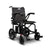 The Journey Air 2026 Portable Folding Electric Power Chair is black, lightweight, features right arm joystick control, solid wheels, padded seat and backrest, a compact foldable frame, and supports up to 300 lbs.