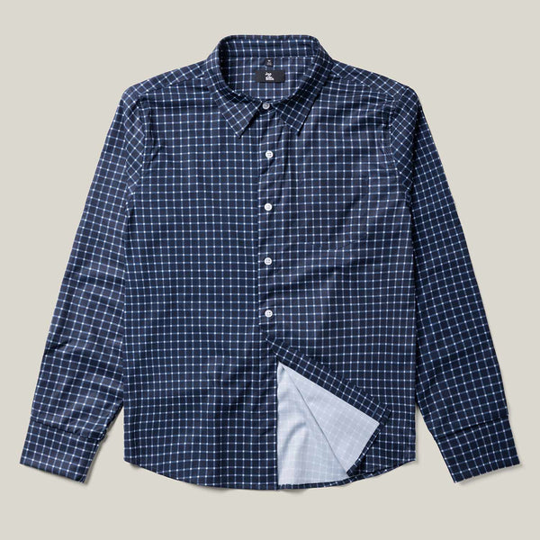 Relaxed-Fit Magnetic Button-Down Shirt for Men