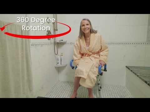 Journey SoftSecure Rotating Shower Chair with Microban Protection