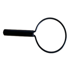 A sleek black magnifying glass with a round lens and straight handle, isolated on white—an ideal accessory to accompany your Journey Cup Holder Assembly – So Lite Scooter.