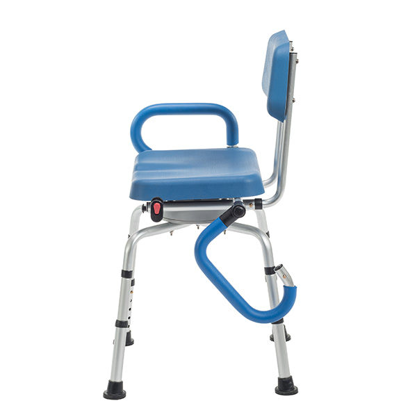 Shower chair with extended seat hot sale