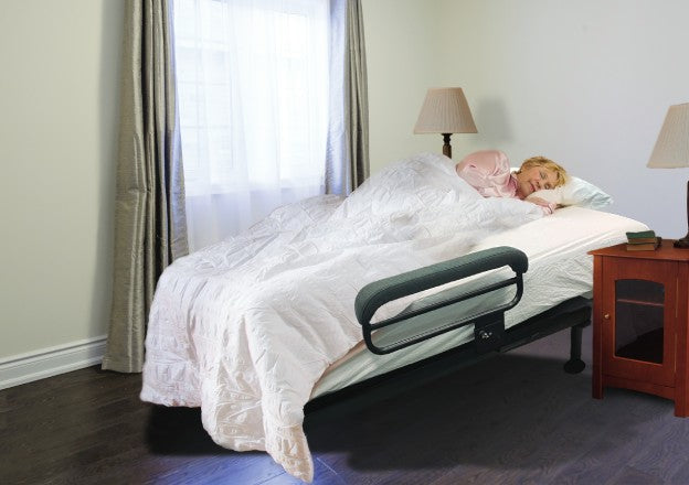 Woman using UPbed in sleeping position