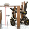 Table clearance of 27.5 inches