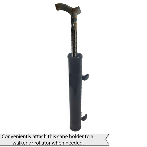 Universal Cane Holder for Walkers, Rollators & Motorcycles Journey